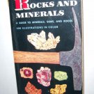 Rocks & Minerals Golden Nature Guide Gemstone Book Illustrated Color 1957