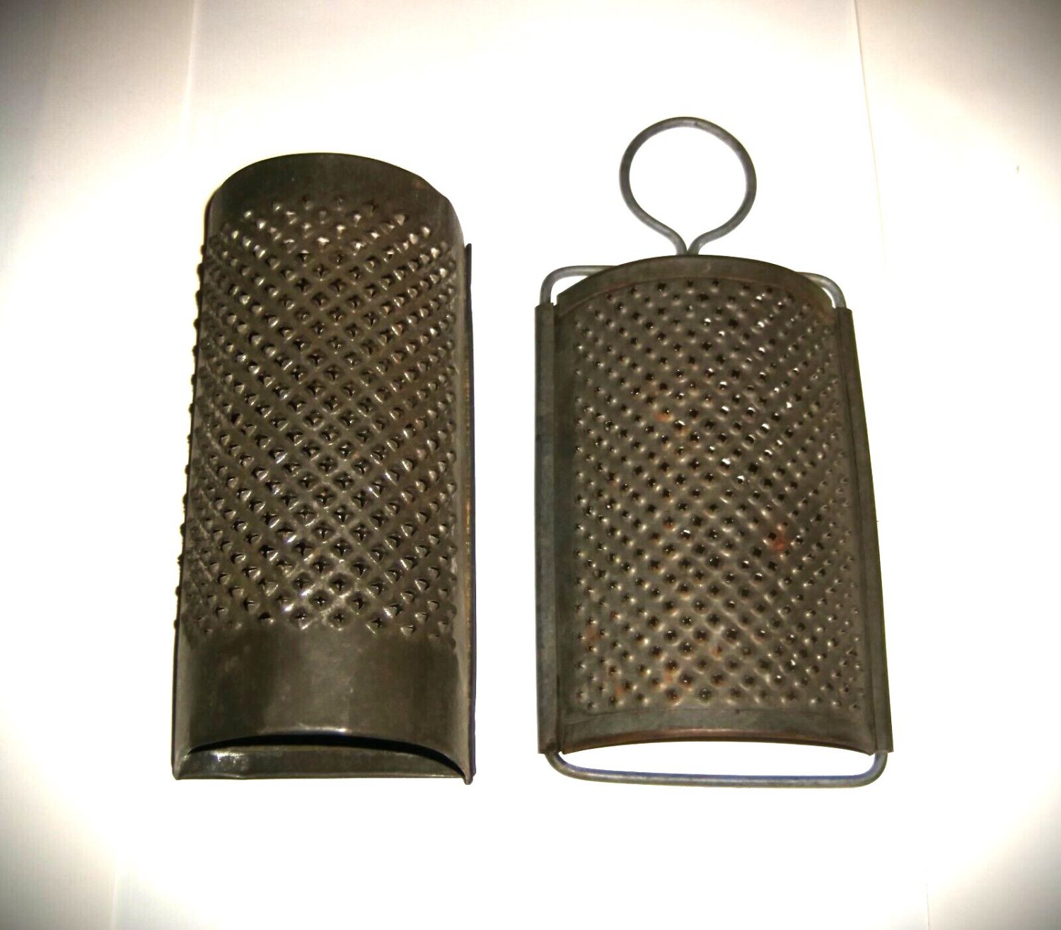 Antique Tin Graters Primitive Kitchen