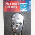 FLEX HEAD RATCHET 1/4" Drive DURALAST 71-417 New Tool