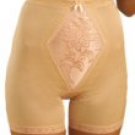 Star Excellent - Women's High Waist Knee Length Embroidered Girdle with Tummy Support