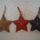 Primitive Americana Paper Mache Star Ornaments