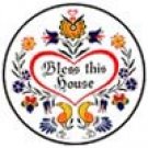 Haus-Segen  Hex Sign - Bless this House - 8 Inch