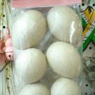 6 Plain Brown Paper Mache Easter Eggs