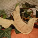 OFF-WHITE METAL DOVE HANGING POCKETS~WEDDING