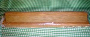 SOLID OAK DESK NAME PLATE~READY TO PAINT