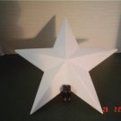 WOODEN 3D BARN STAR 7 3/8  INCH - PRIMED AND READY TO PAINT