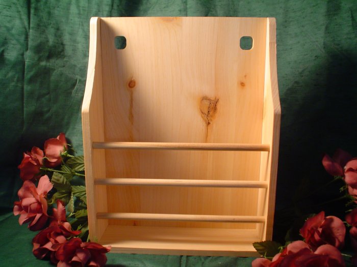 UNFINISHED WOODEN DOWELED WALL RACKREADY TO PAINT