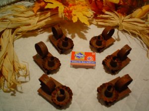 Rusty Matchbox Candle Holders-Primitive