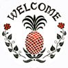 Pineapple Welcome Hex Sign - 16 Inch