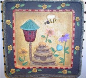 PAPER MACHE GARDEN WALL HANGING - HOME DECOR
