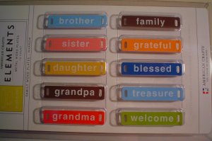 Family  Word Plates - Elements