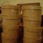 24 Round Paper Mache Stacking Boxes - 8 Sets