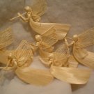 (6) LARGE ABACCCA ANGEL ORNAMENTS~READY TO USE