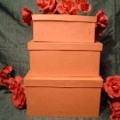 PAPER MACHE LARGE RECTANGLE  BOX SET - Ready to Paint