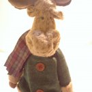 Primitive Christmas Lodge Moose Decoration