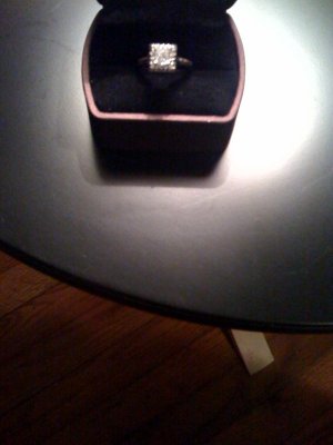 Princess Cut Diamond Engagement Ring Set