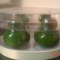 Green Ceramic Pear Salt and Pepper Shakers Set
