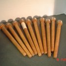 Vintage set of Ten Candle Size Thread Spools