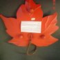 Large Red Maple Leaf Candle Pan or Plaque