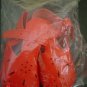 Red Vinyl Doll Shoes - Mary Jane - Size Four
