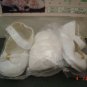 Syndee's Crafts White Patent Leather Look Baby Doll Shoes & Socks - Size Medium