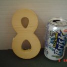 WOOD HOUSE NUMBER EIGHT - 6 INCH TALL