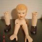 Vintage Porcelain Victorian Man Doll Kit - Head, Hands, Legs