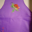 Child's Apron for Gardening - Lady Bug - Purple