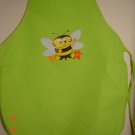 Child's Apron for Gardening - Bumble Bee - Bright Green