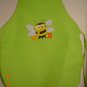 Child's Apron for Gardening - Bumble Bee - Bright Green