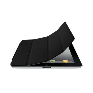 Genuine Leather Smart Cover for Apple ipad 2 MC947LL/A Black