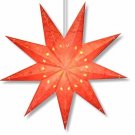 Batik Star Lamp in Red