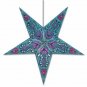 Peacock Star Lamp in Blue