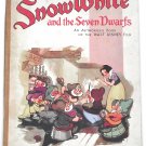 Walt Disney Snow White and the Seven Dwarfs Authorised Book circa 1938