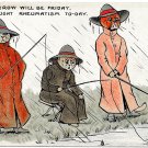 Louis Wain Cats Postcard To-morrow Will Be Friday We’ve Caught Rheumatism To-Day circa 1907