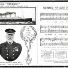 Titanic Memorial Postcard Nearer My God To Thee circa 1912