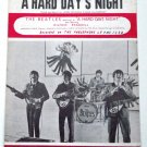 The Beatles A Hard Day’s Night Sheet Music 1964
