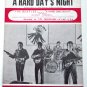 The Beatles A Hard Day’s Night Sheet Music 1964