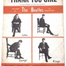 The Beatles Thank You Girl Sheet Music 1963