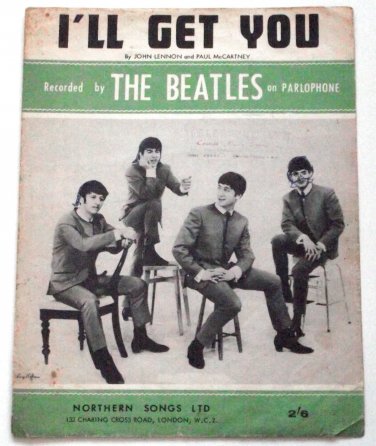 The Beatles I'll Get You Sheet Music 1963