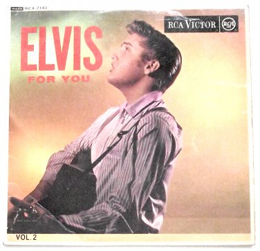 Elvis For You Volume 2 EP Record RCX-7143 1964