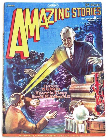 H.G. Wells The Invisible Man Amazing Stories Magazine June 1928 and July 1928