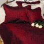 1200 Tc 100 % egyptian Cotton Duvet Cover Factory seald BURGUNDY Color Solid