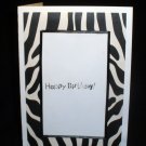 Zebra Birthday - Handcrafted Card