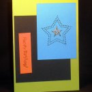 Silver Star Birthday - Handcrafted Card
