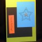 Silver Star Birthday - Handcrafted Card
