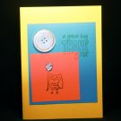 Thank You, Mr. Owl - Handcrafted Card