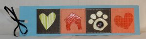 Button Doghouse Bookmark - Handcrafted