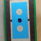 Blank Green Button - Handcrafted Card