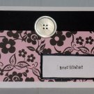 Pink Best Wishes - Handcrafted Card